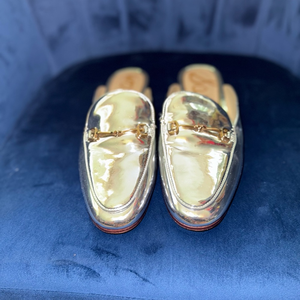 Sam Edelman Gold Loafers
